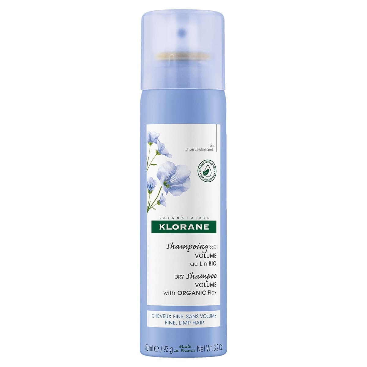 Klorane Volumizing Dry Shampoo With Organic Flax 150Ml