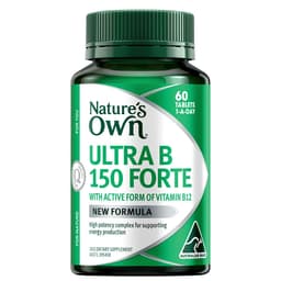 Natures Own Ultra B 150 Forte 60 Tablets (New Formula)