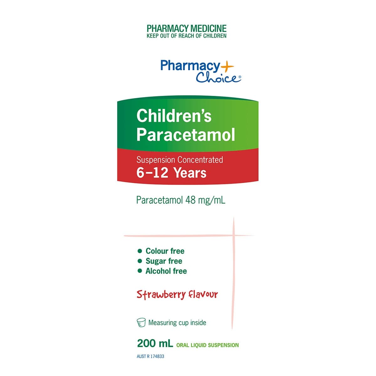 Pharmacy Choice Children's Paracetamol 6-12 Years 200ml