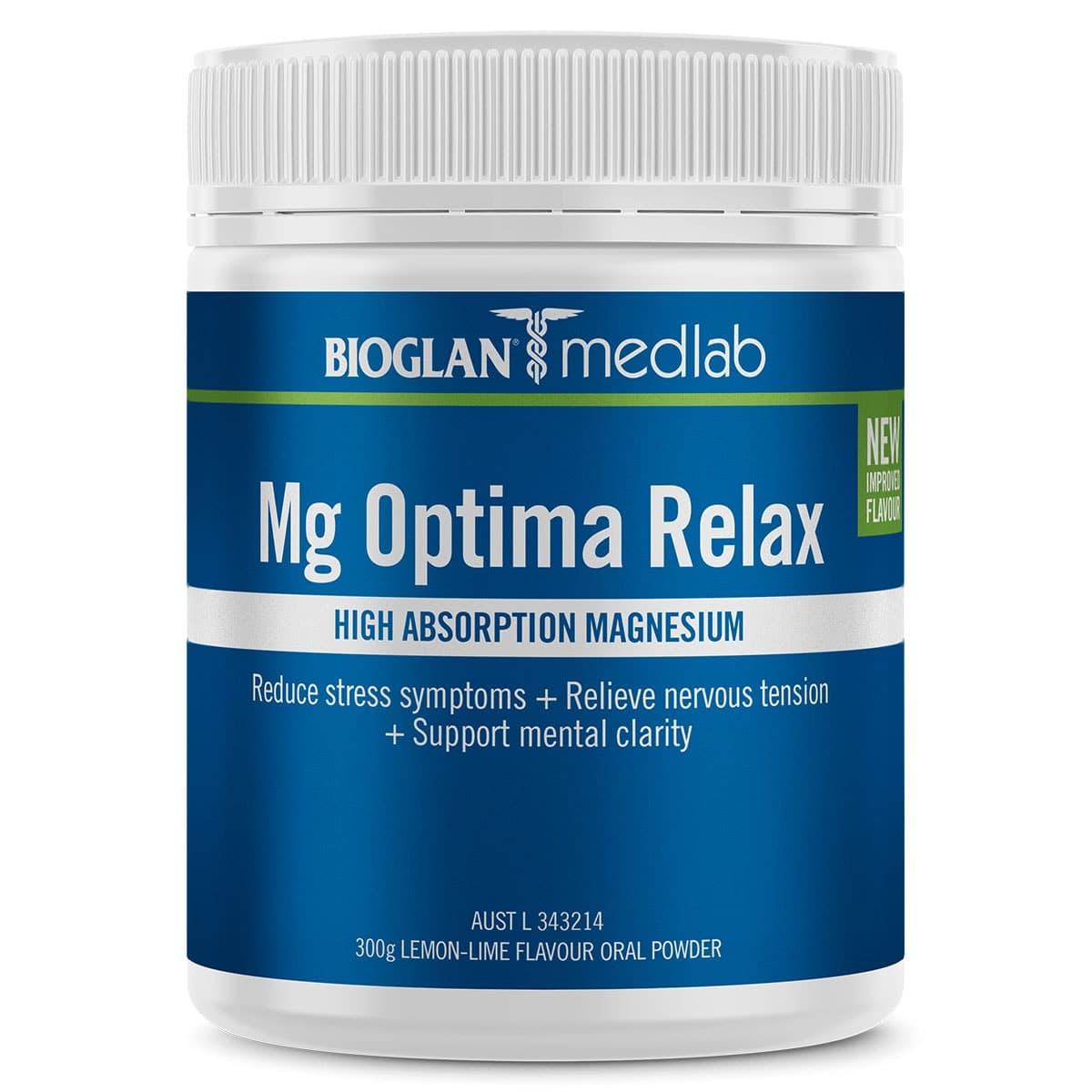 Medlab Mg Optima Relax Lemon-Lime Powder 300G