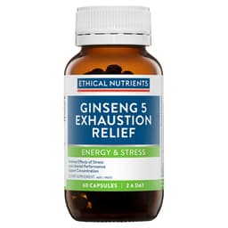 Ethical Nutrients Ginseng-5 Exhaustion Relief 60 Capsules