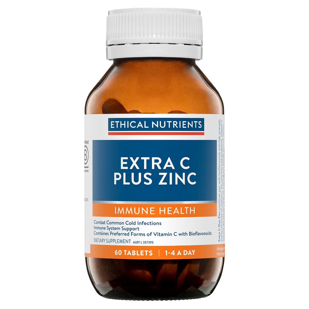 Thumbnail Ethical Nutrients Extra C Plus Zinc 60 Tablets