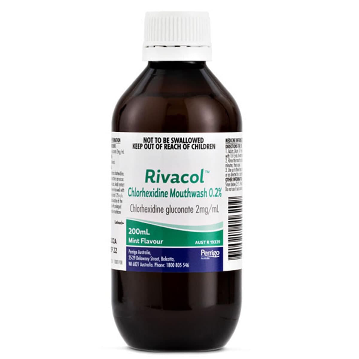 Rivacol Chlorhexidine Mouthwash 0.2% Mint 200Ml