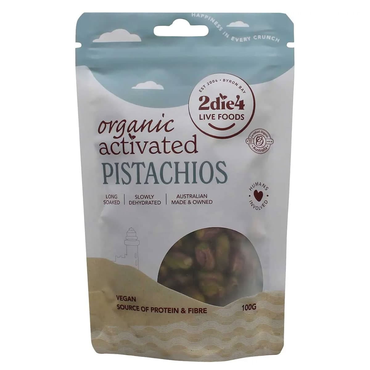 2Die4 Organic Activated Vegan Pistachios 100G