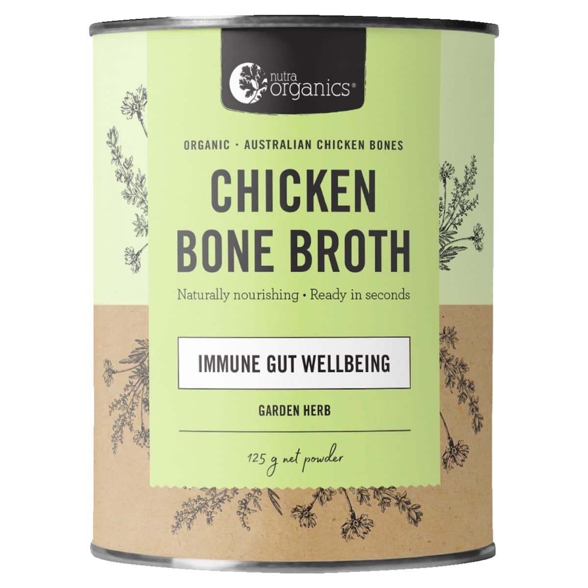 Thumbnail Nutra Organics Chicken Bone Broth Garden Herb 125G