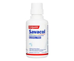 Savacol Antiseptic Mouth & Throat Rinse Alcohol Free 300Ml