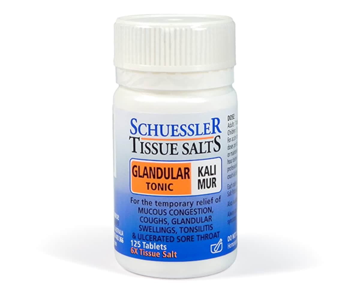 Schuessler Tissue Salts Kali Mur Glandular Tonic 125 Tablets