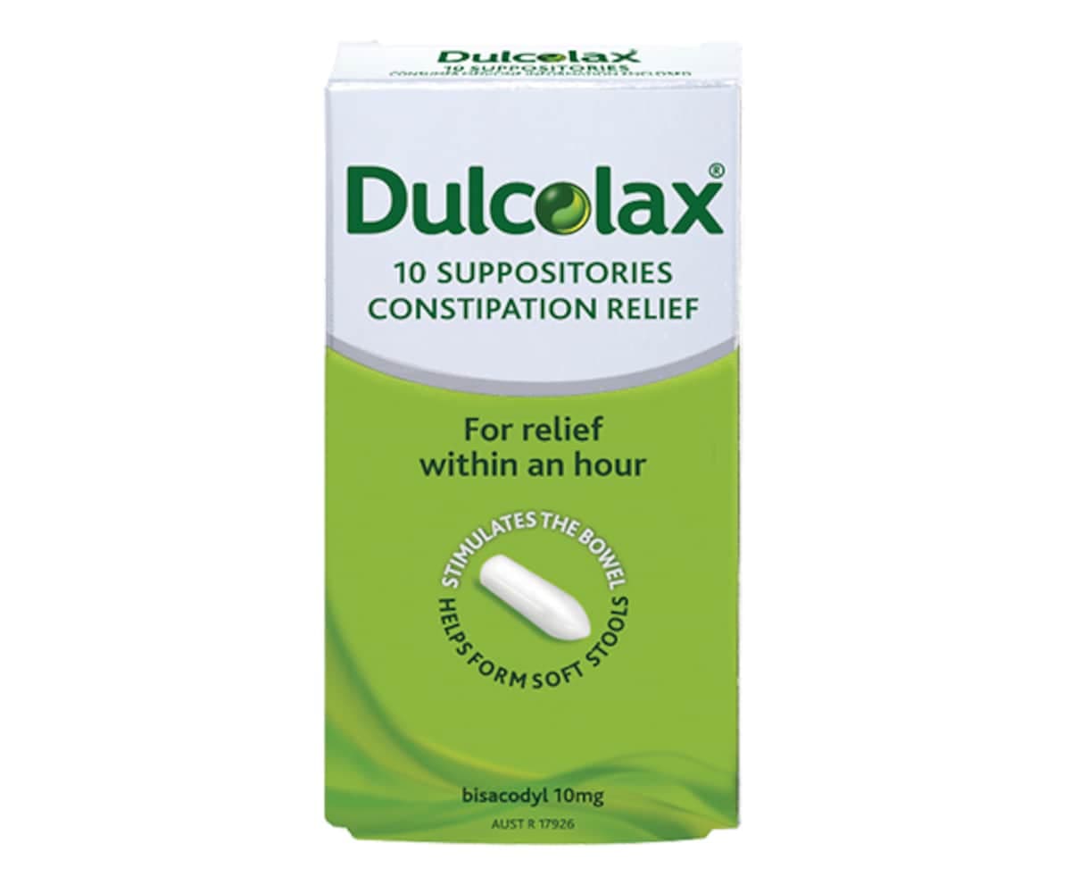 Dulcolax Suppositories For Constipation Relief 10 Pack