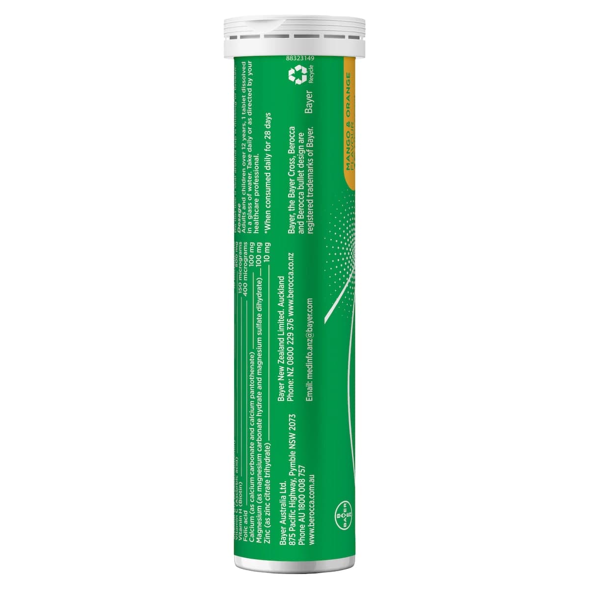 Thumbnail Berocca Energy Mango & Orange 15 Effervescent Tablet