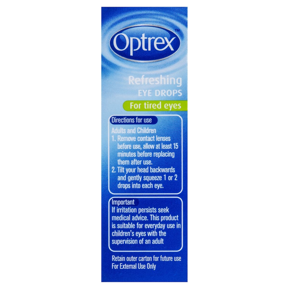 Thumbnail Optrex Refreshing Eyes Drops For Tired Eyes 10Ml