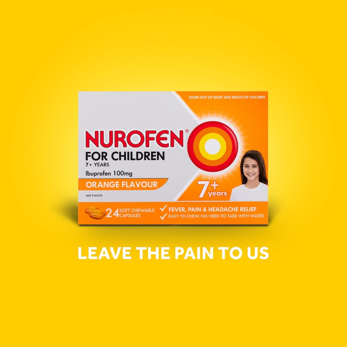 Thumbnail Nurofen For Children 7+ Years Orange 12 Soft Chewable Capsules