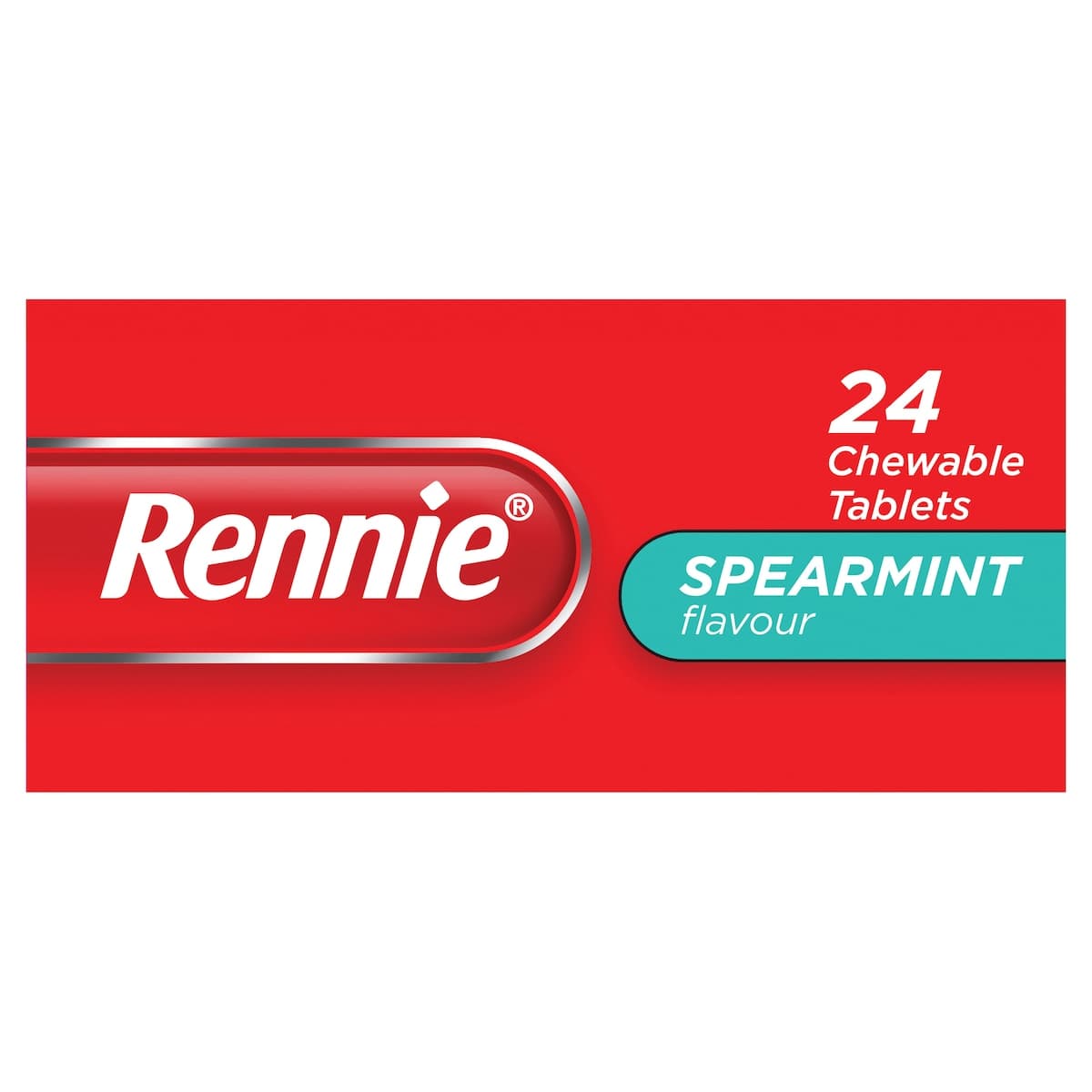 Thumbnail Rennie Indigestion & Heartburn Relief Spearmint 24 Chewable Tablets