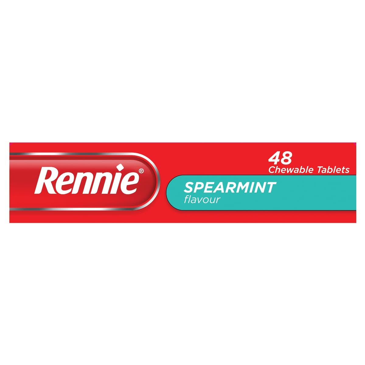 Thumbnail Rennie Indigestion & Heartburn Relief Spearmint 48 Chewable Tablets