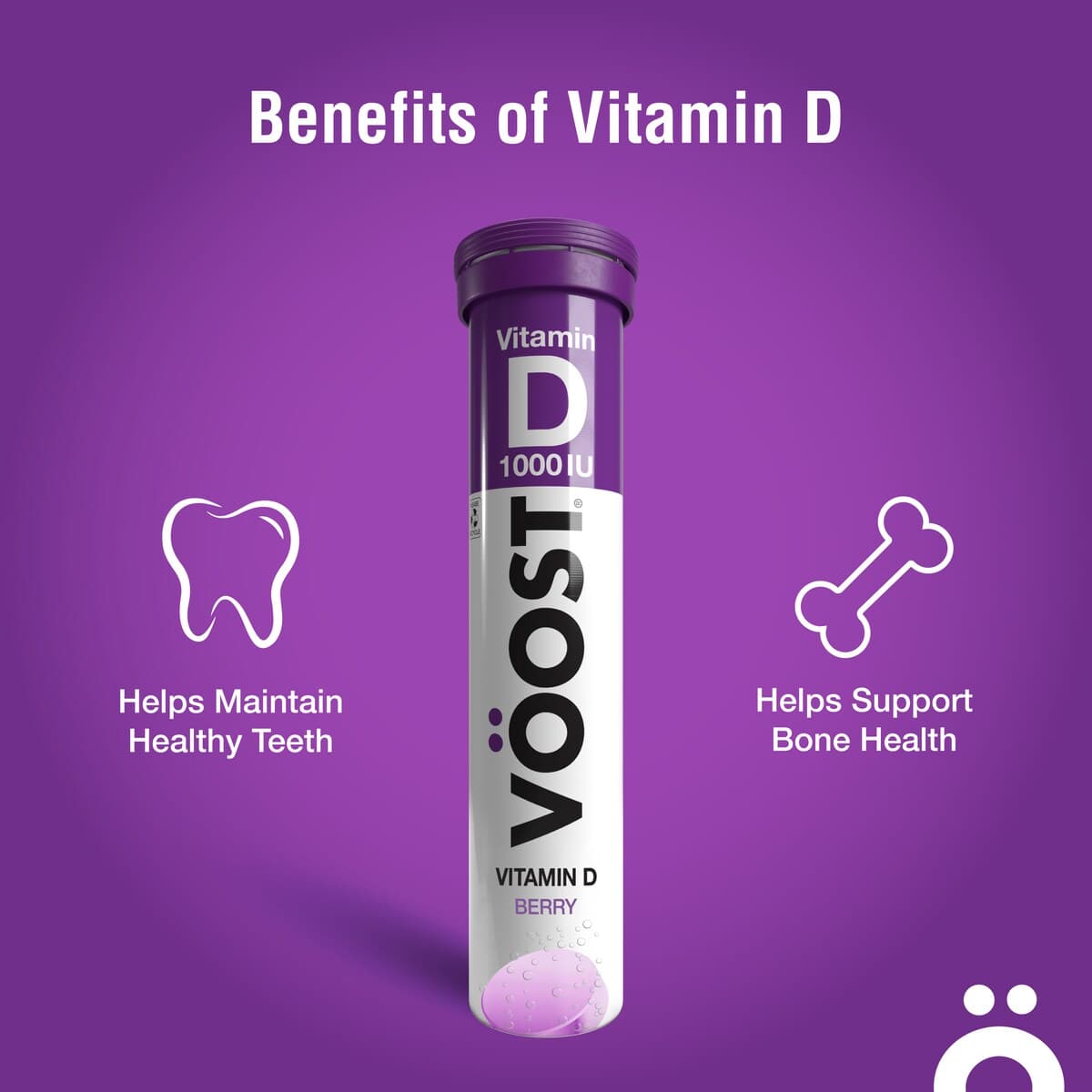 Thumbnail Voost Vitamin D 1000Iu Berry Flavour 20 Effervescent Tablets