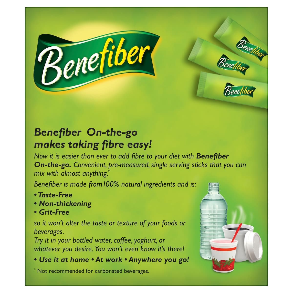 Thumbnail Benefiber Natural Soluble Fibre On The Go Sticks 3.5G X 28 Serves