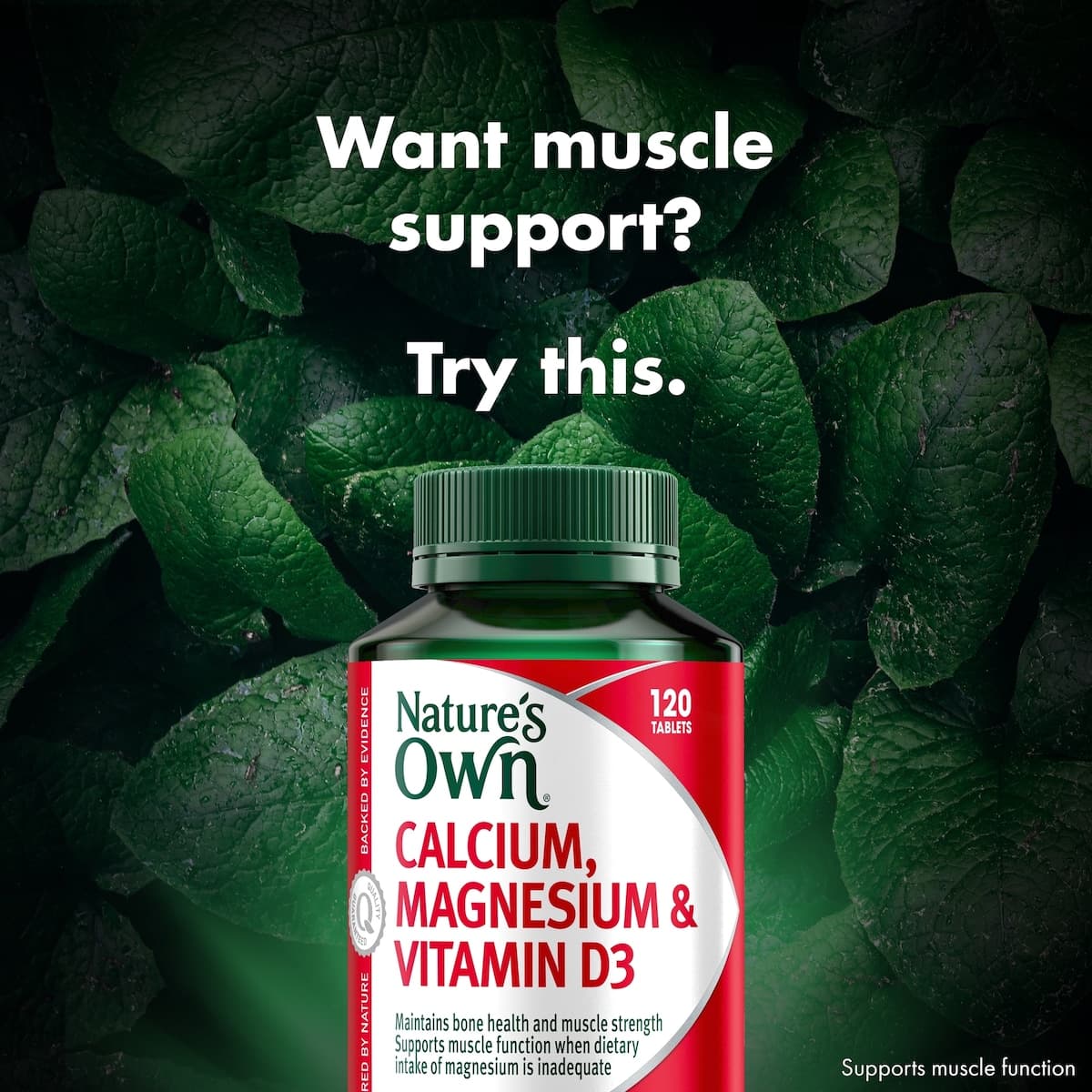 Thumbnail Nature's Own Calcium Magnesium & Vitamin D3 120 Tablets