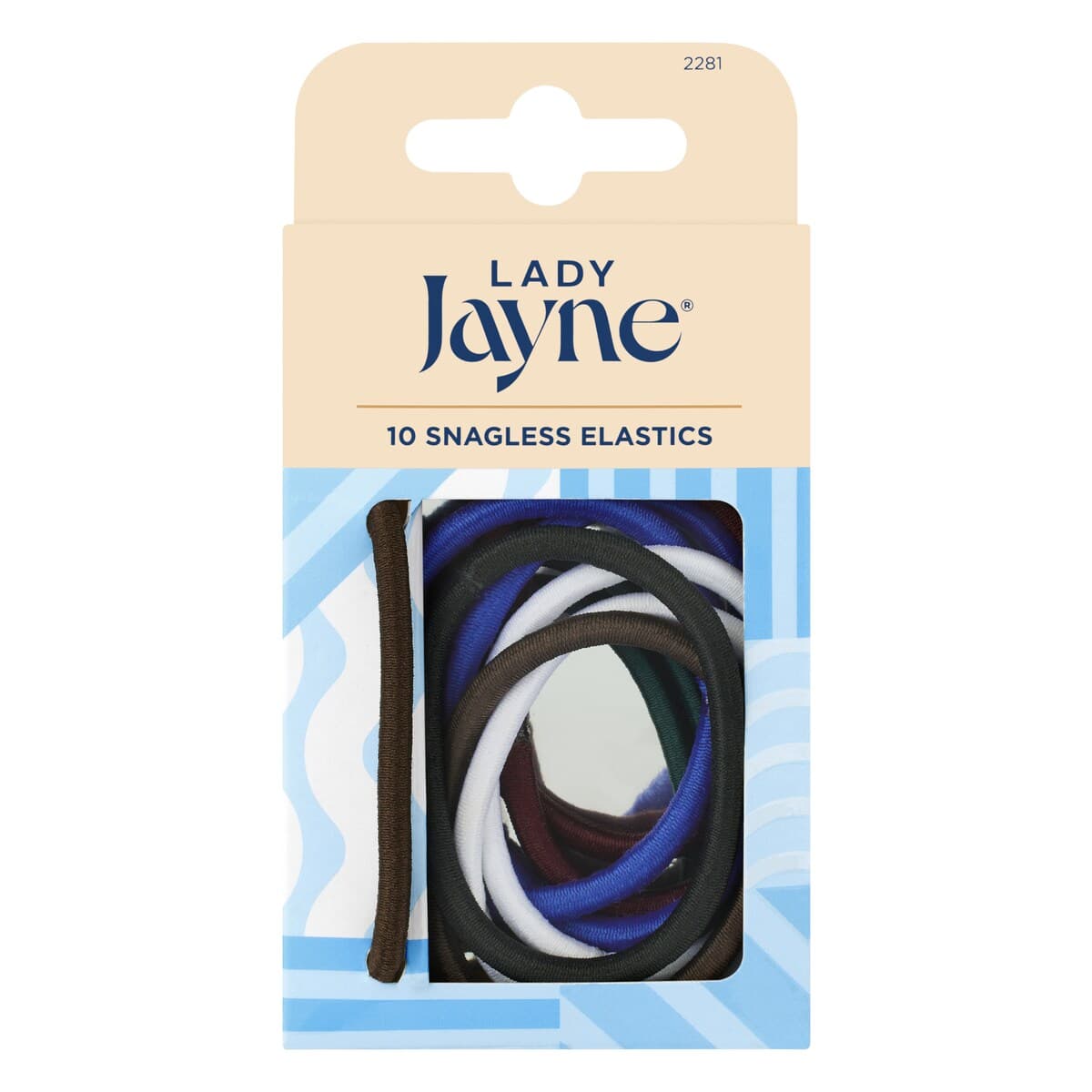 Thumbnail Lady Jayne Snagless Elastics Thick Assorted 10 Pack (Colours Selected At Random)