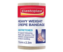 Elastoplast Heavy Weight Crepe Bandage Unstretched 7.5Cm X 2.3M Roll