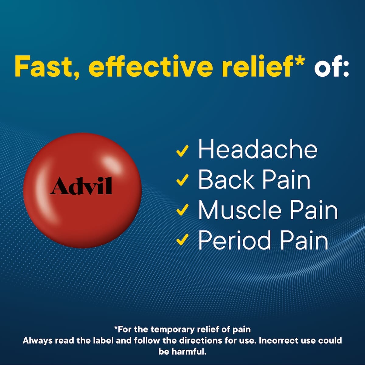 Thumbnail Advil Fast Pain Relief 24 Tablets