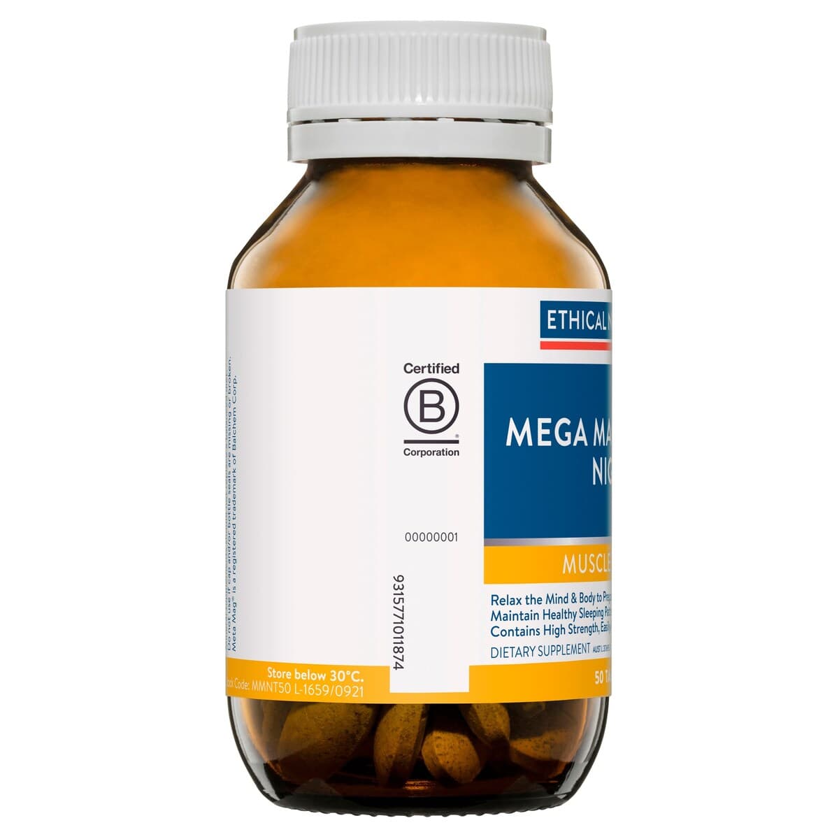 Thumbnail Ethical Nutrients Mega Magnesium Night 50 Tablets