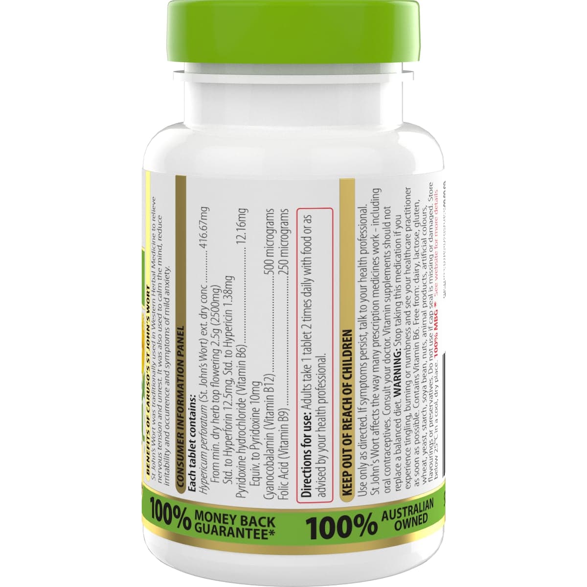 Thumbnail Carusos St Johns Wort 60 Tablets