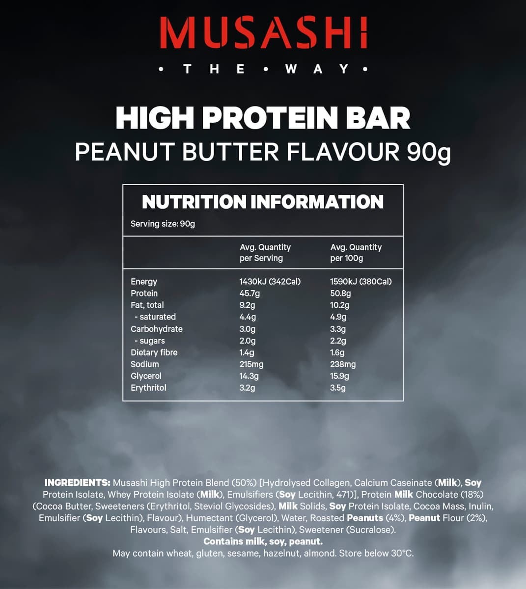 Thumbnail Musashi Deluxe High Protein Bar Peanut Butter 12 X 60G