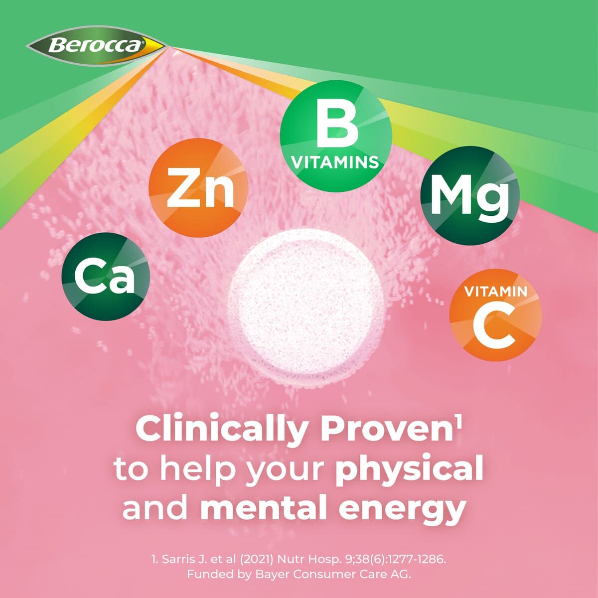 Thumbnail Berocca Energy Original Berry 15 Effervescent Tablet