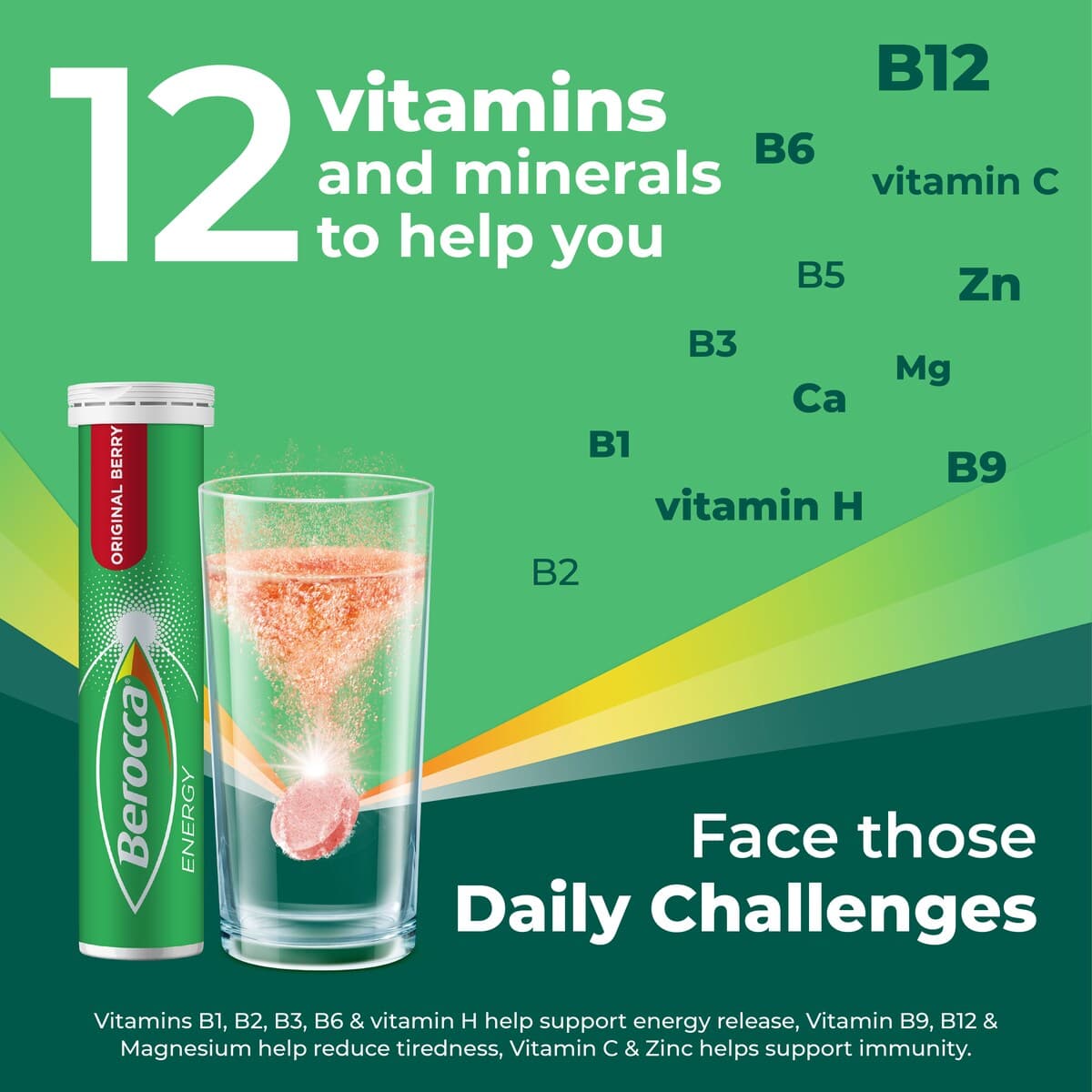 Thumbnail Berocca Energy Original Berry 15 Effervescent Tablet