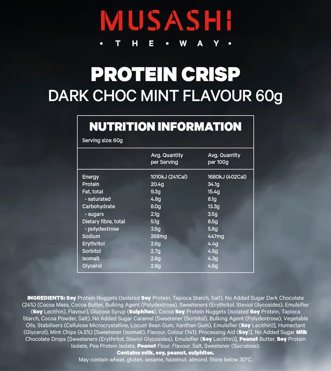 Thumbnail Musashi Choc Mint Protein Crisp Bar 12 X 60G