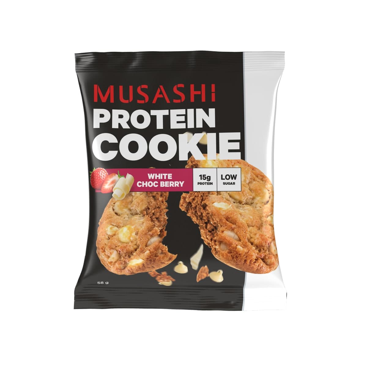 Thumbnail Musashi Protein Cookie White Choc Berry 12 X 58G