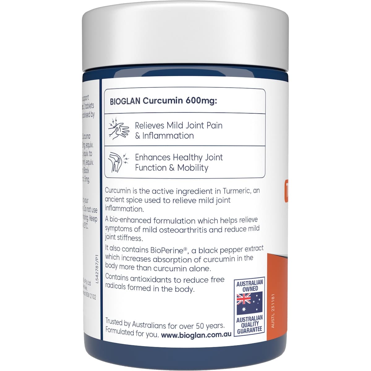 Thumbnail Bioglan Clinical Curcumin 90 Tablets