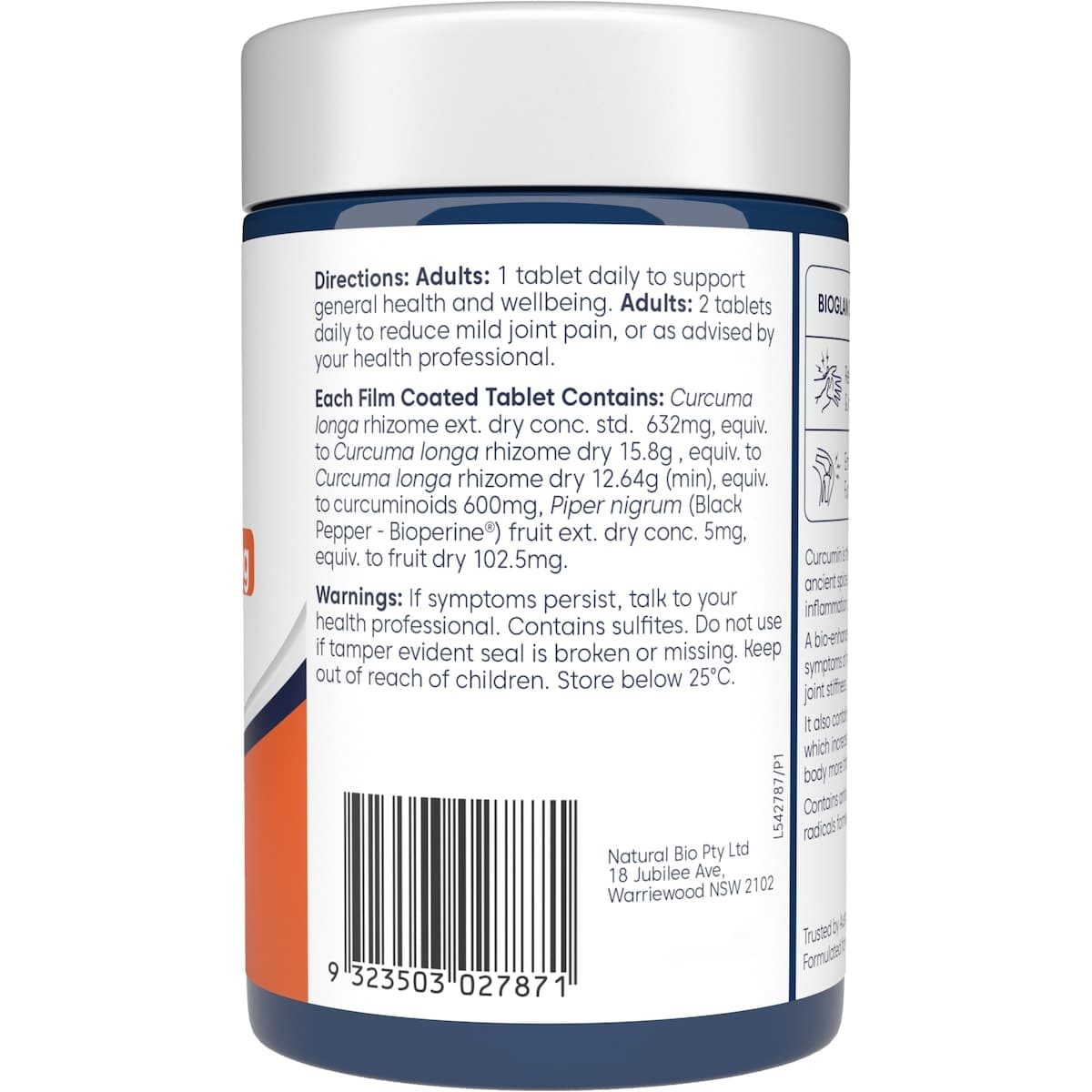 Thumbnail Bioglan Clinical Curcumin 90 Tablets