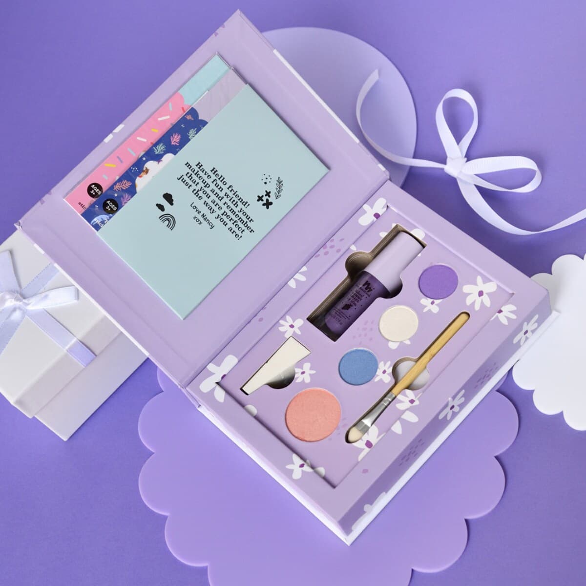 Thumbnail No Nasties Kids Nancy Natural Deluxe Purple Pretty Play Kids Makeup Box