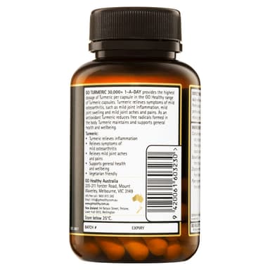 Go Healthy 1-A-Day Turmeric 30000+ 30 Capsules