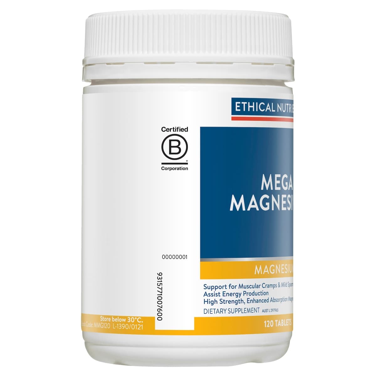 Thumbnail Ethical Nutrients Mega Magnesium 120 Tablets