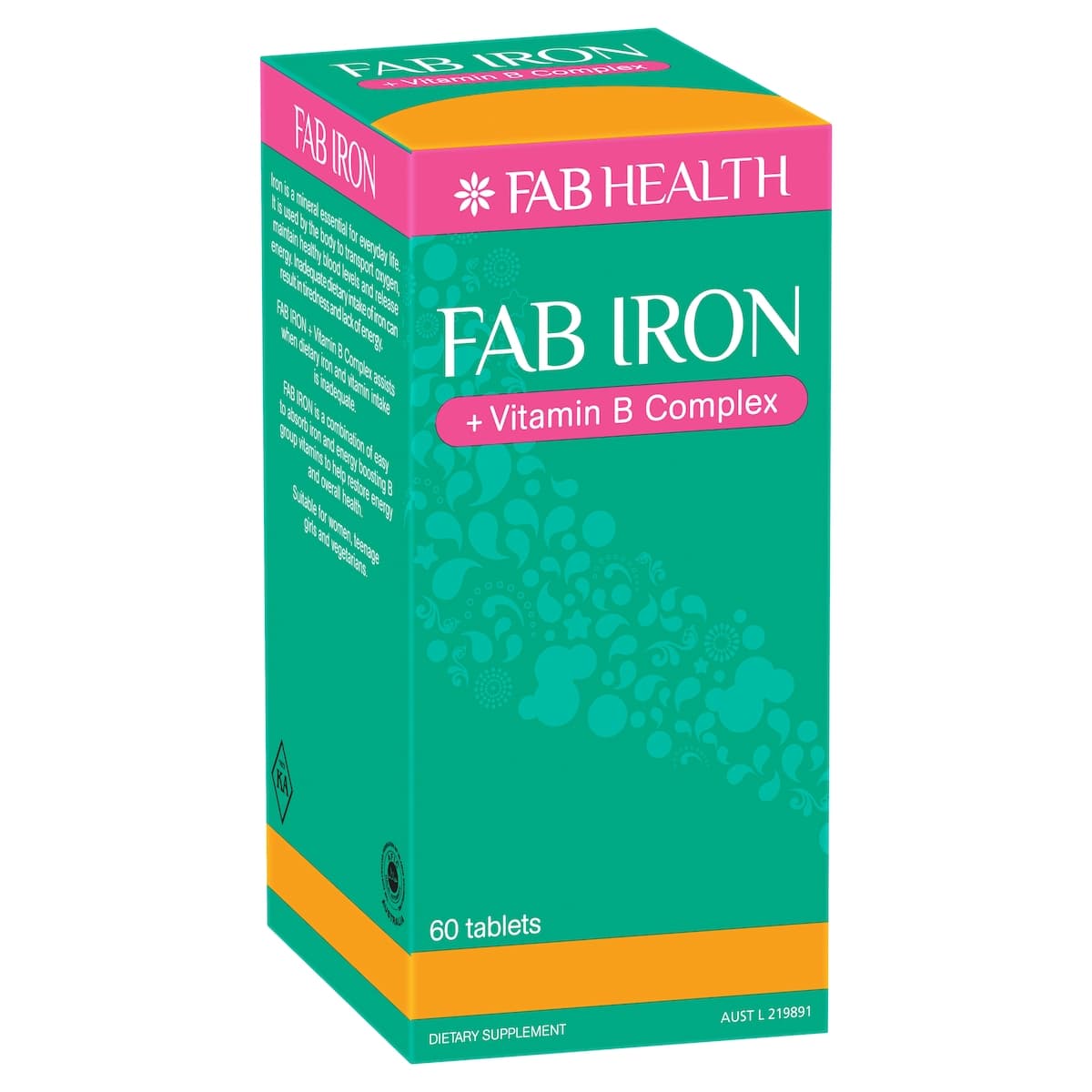 Thumbnail Fab Iron + Vitamin B Complex 60 Tablets