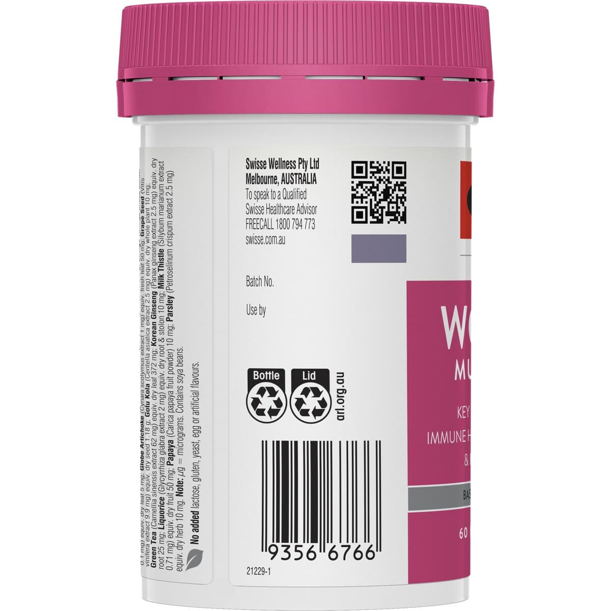 Thumbnail Swisse Ultivite Womens Multivitamin 60 Tablets (Improved Formula)