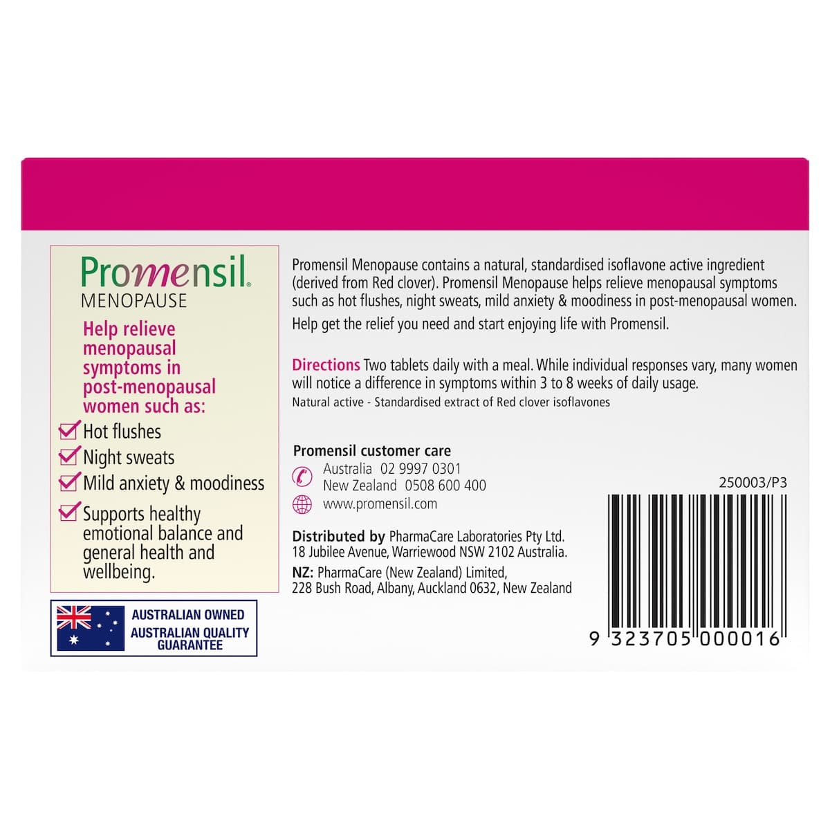 Thumbnail Promensil Menopause 30 Tablets