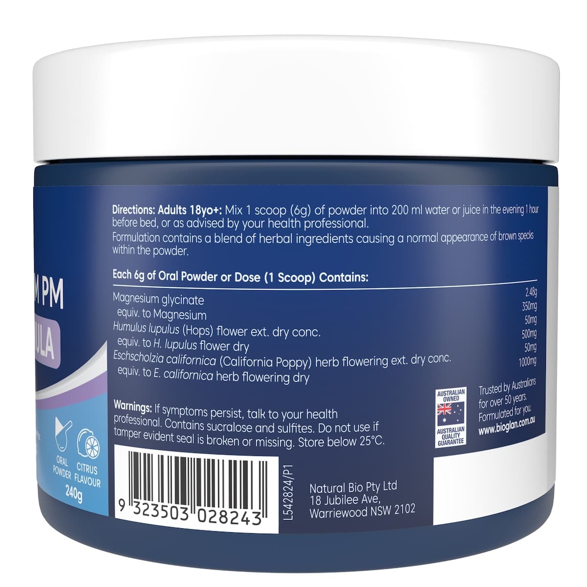 Thumbnail Bioglan Active Magnesium Pm Powder 240G