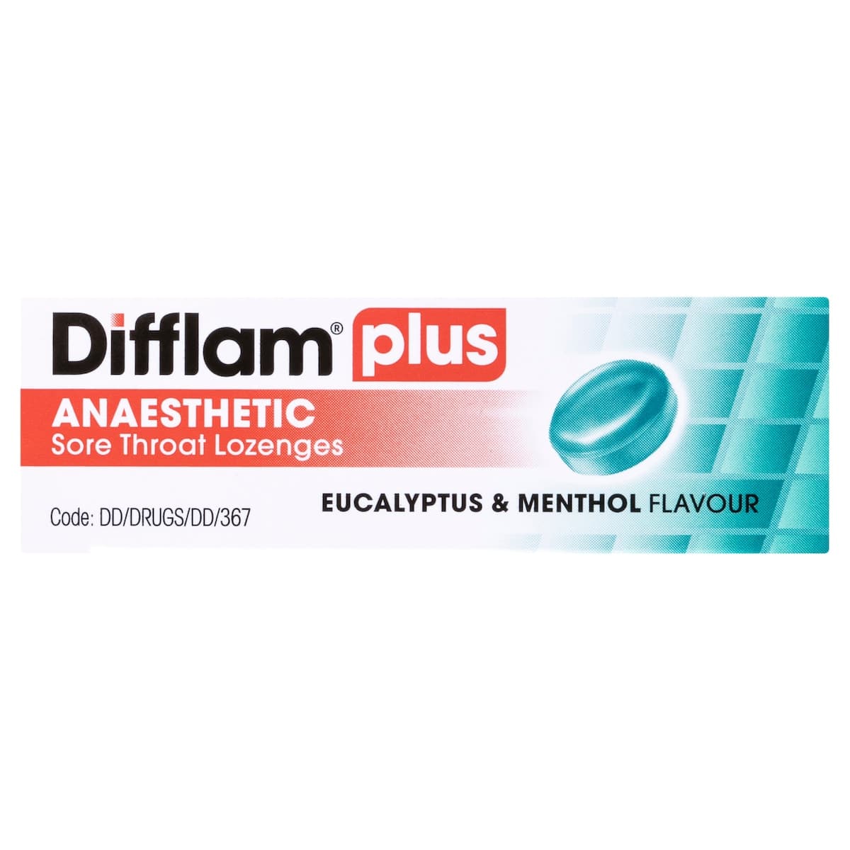 Thumbnail Difflam Plus Anaesthetic Sore Throat Lozenges Eucalyptus & Menthol 16 Pack