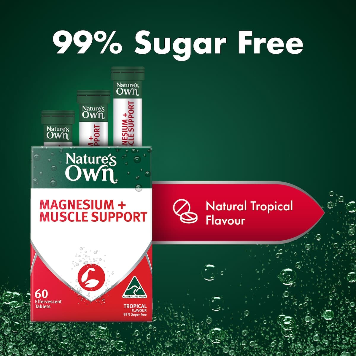 Thumbnail Nature's Own Magnesium + Muscle Support Effervescent 60 Tablets