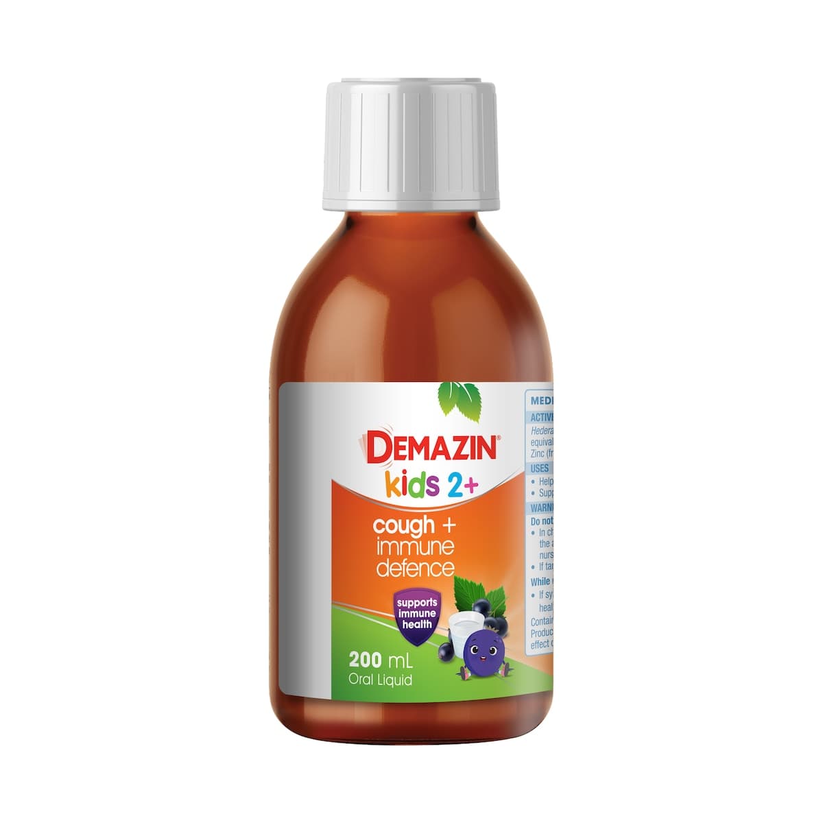 Thumbnail Demazin Kids 2+ Years Cough + Immune Defence Syrup Berry 200Ml