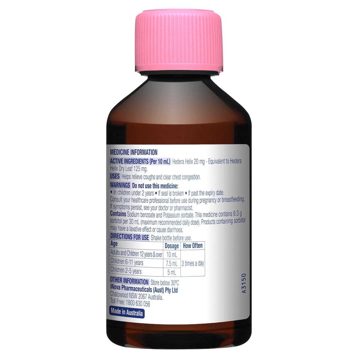 Thumbnail Durotuss Childrens Cough Liquid Strawberry 200Ml