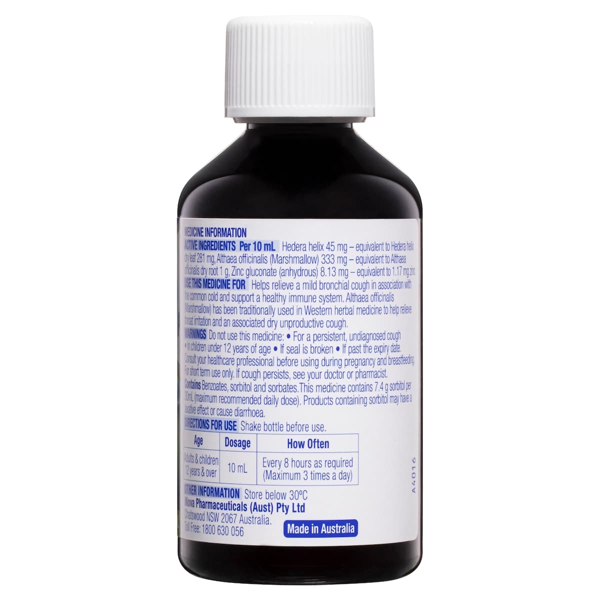 Thumbnail Durotuss Lingering Cough + Immune Support Liquid 200Ml