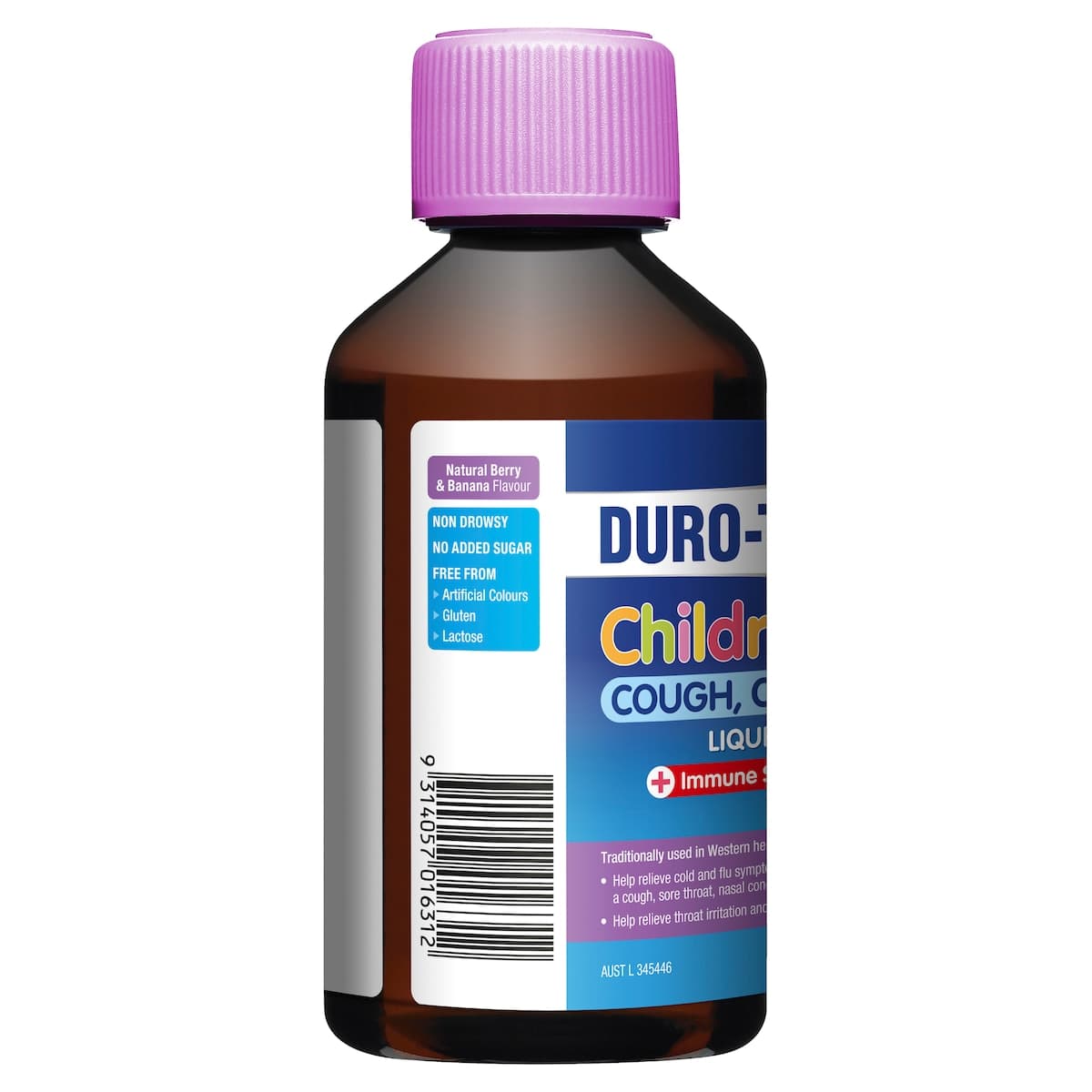 Thumbnail Durotuss Childrens Cough Cold & Flu + Immune Support Berry & Banana 200Ml