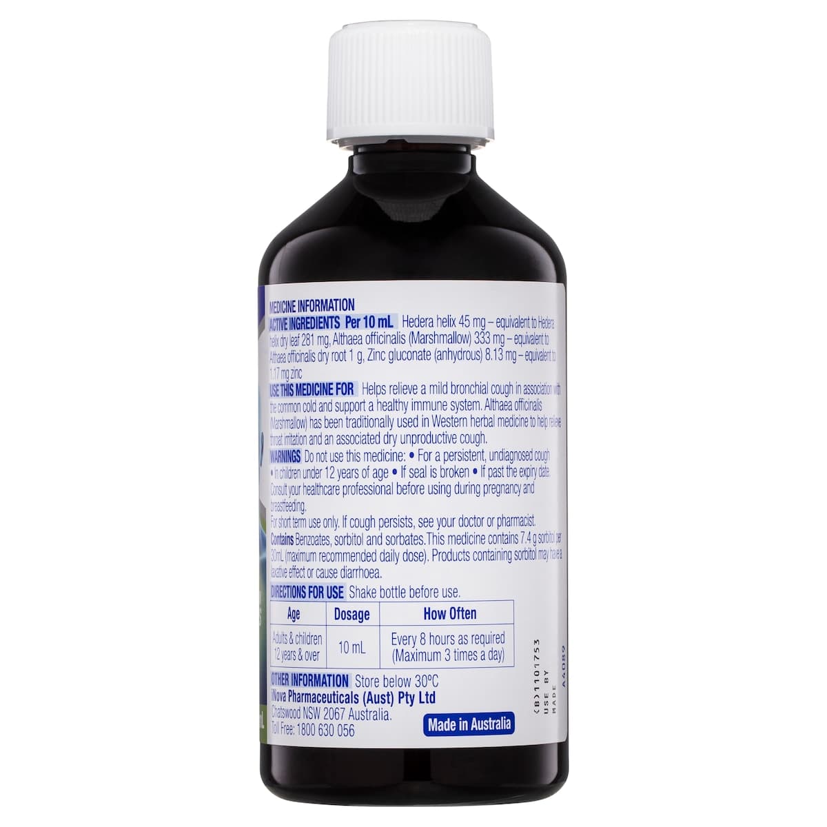 Thumbnail Durotuss Lingering Cough + Immune Support Liquid 350Ml