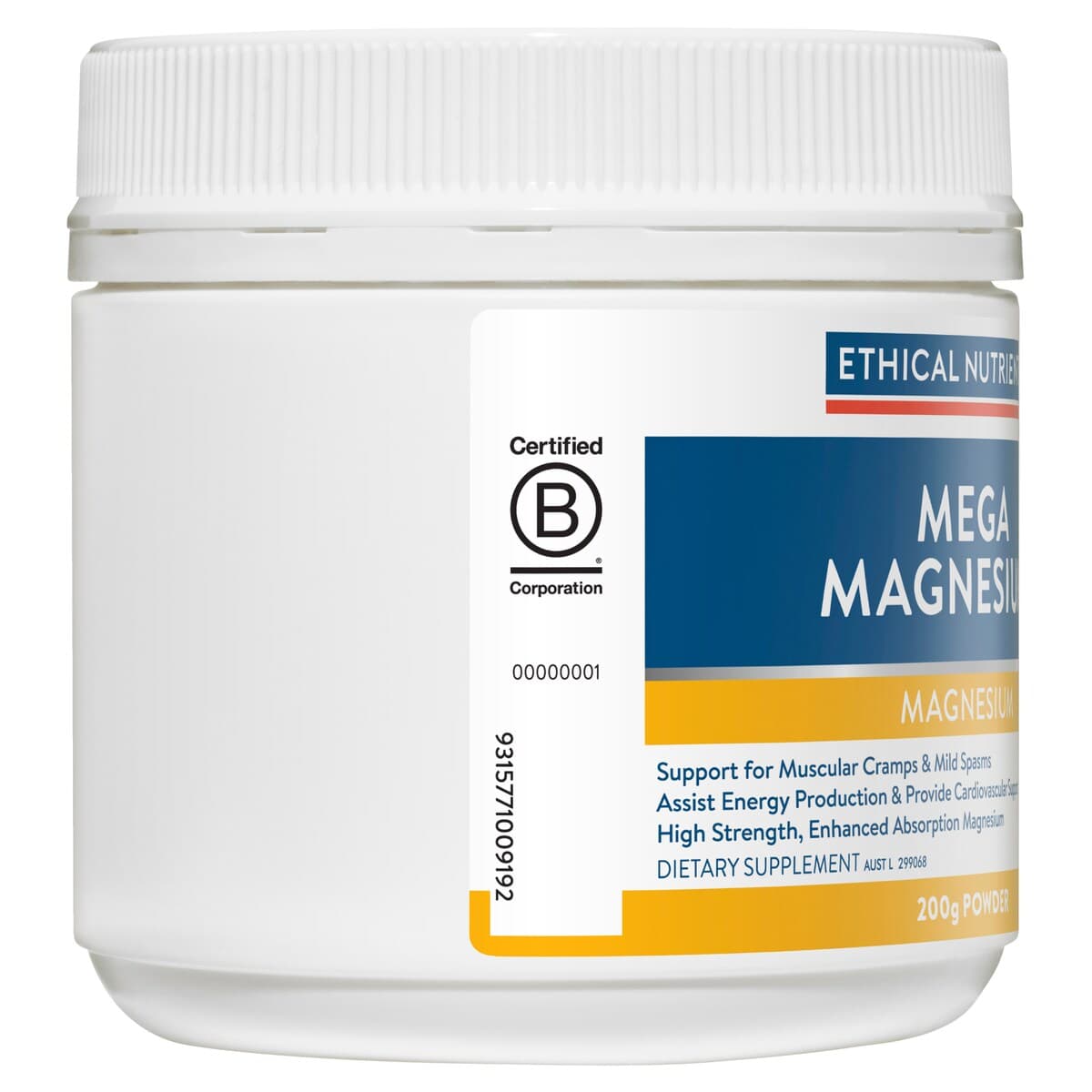 Thumbnail Ethical Nutrients Mega Magnesium Citrus 200G Powder