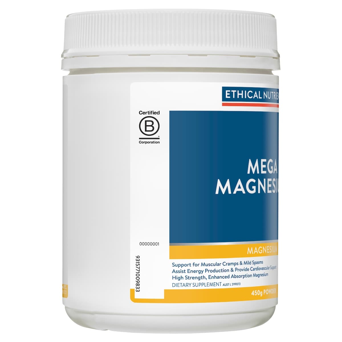 Thumbnail Ethical Nutrients Mega Magnesium Raspberry 450G Powder