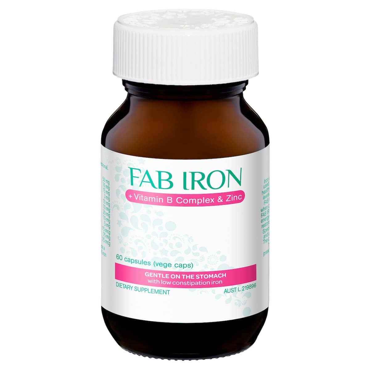 Thumbnail Fab Iron + Vitamin B + Zinc 60 Capsules