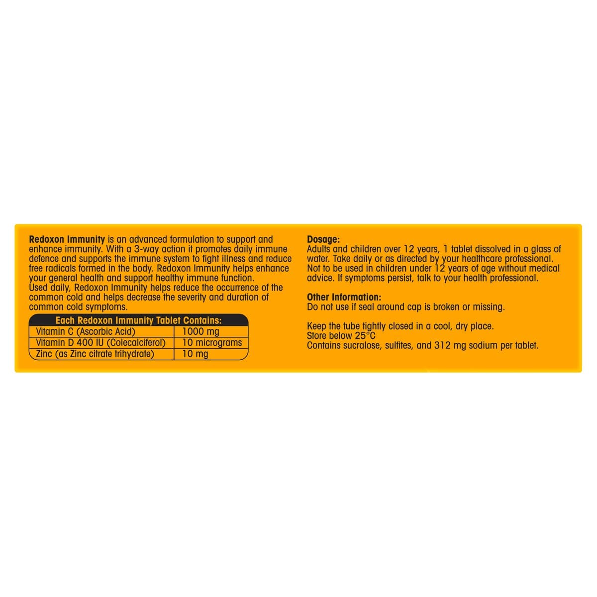 Thumbnail Redoxon Immunity Orange 15 Effervescent Tablets